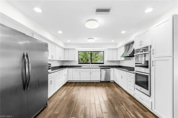 remodeled in 2026 with new white shaker cabiners, granite counter top, stainless steele applianced