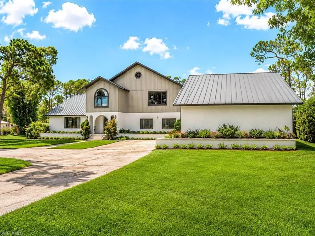 Spacious Pool Home, 5,938 Sqft, located on 1.67-acre lot on freshwater canal6 Bedrooms, 2 of which are primary suites with walk-in closets and bathrooms4 1/2 Baths, 1 of the bathrooms is a pool bath on lanai Spacious living room, formal dining room, large wet bar, a large den/office, laundry room, the kitchen and bathrooms were remodeled in 2026,Pool is enclosed for privacy with a pool cage with plenty of room for sun lounge chairs large under-roof lanai, water/electrical for future outdoor kitchen