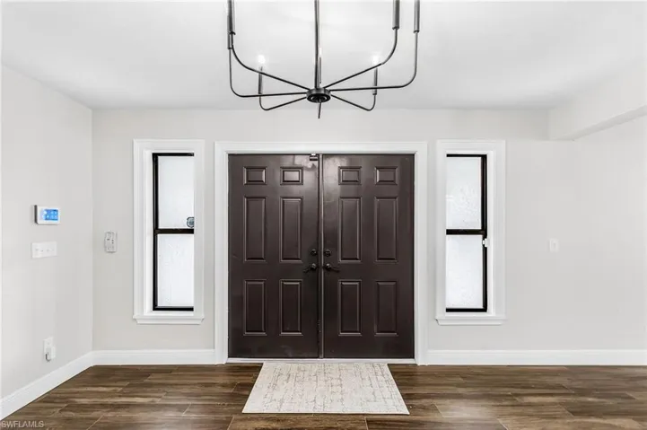 Foyer, wood plank style tile
