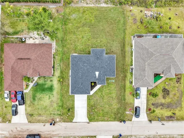 Birds eye view of property