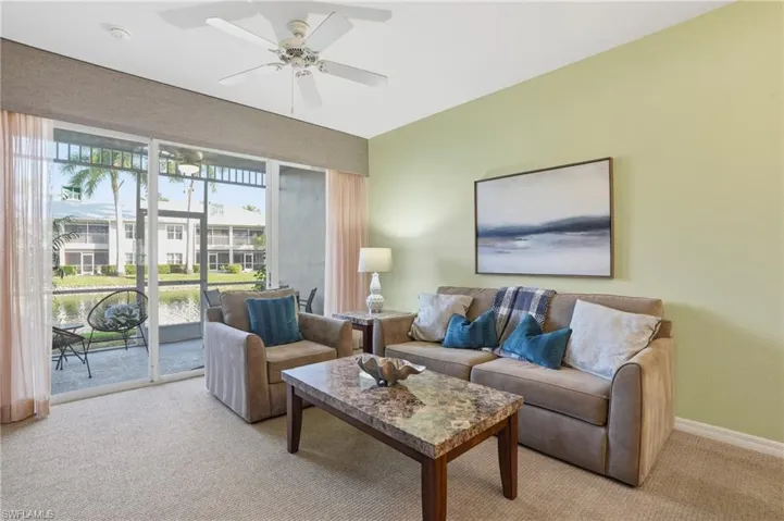 LIVING AREA OVERLOOKING WATER VIEWS..