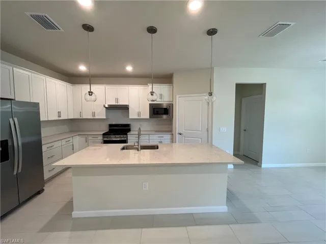 Large kitchen island