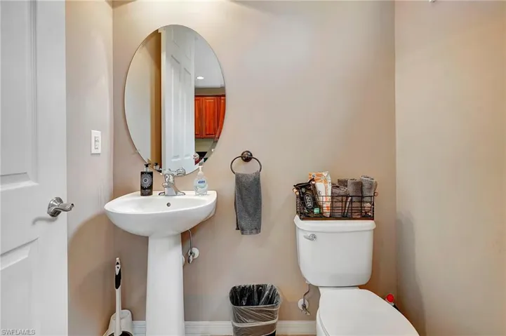 Half bath with toilet