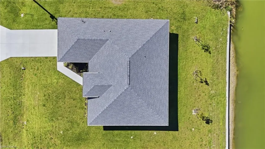 View from above of property