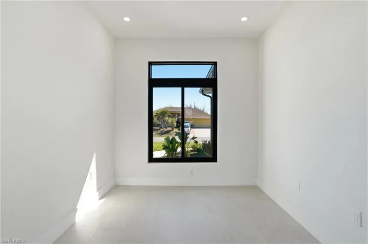 Office featuring recessed lighting