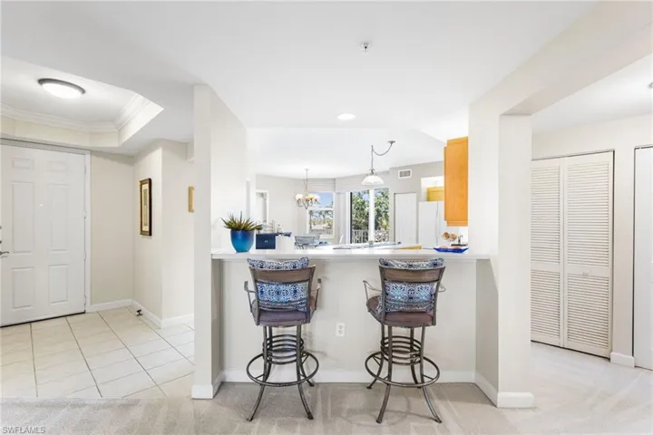 Breakfast bar.