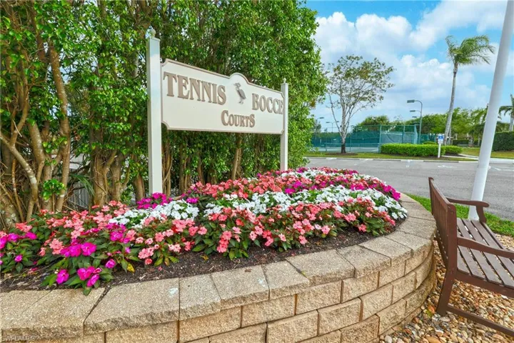 Tennis Court and Bocce amenity