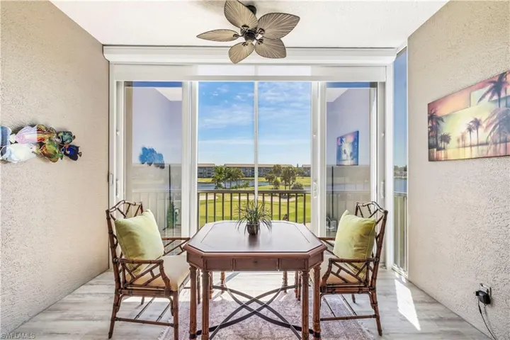 Lanai with impact doors- open