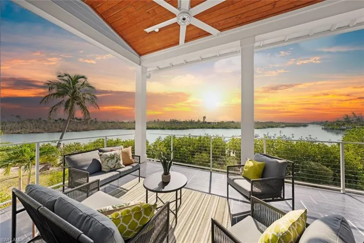 Patio at Sunrise.