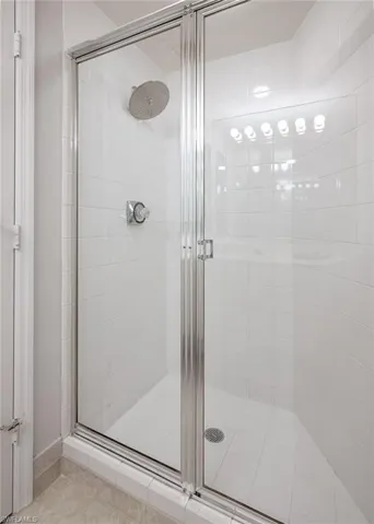 Full bathroom with a stall shower