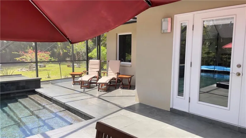 Pool Area to Primary Bedroom