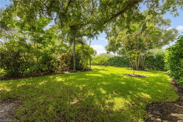 View of grassy yard