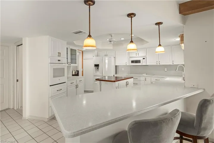 Ample counters and cabinetry