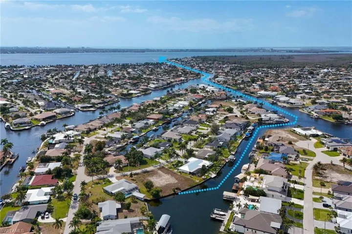 South of cape Coral parkway for downriver quick, direct boating access.