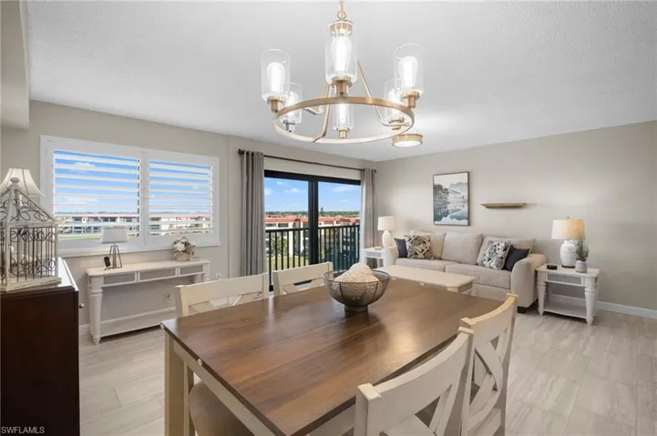 Dining Table with Chandelier