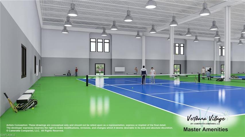 Amenity Campus rendering - Indoor tennis