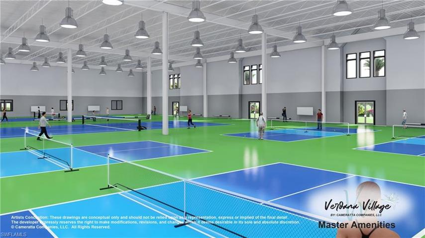 Amenity Campus rendering - Indoor pickleball