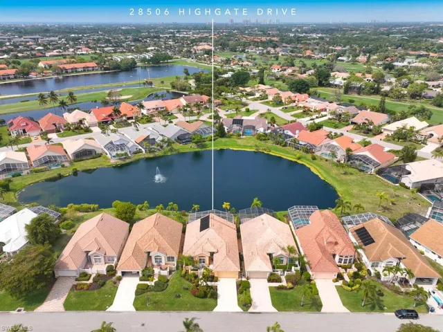 Aerial view of the home.