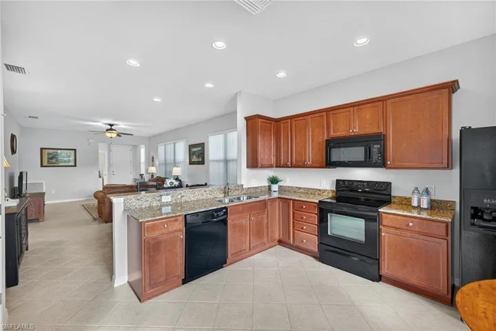 Granite & Wood Cabinets
