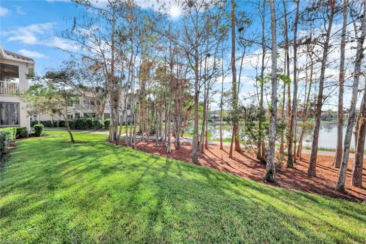 View of yard featuring a water view