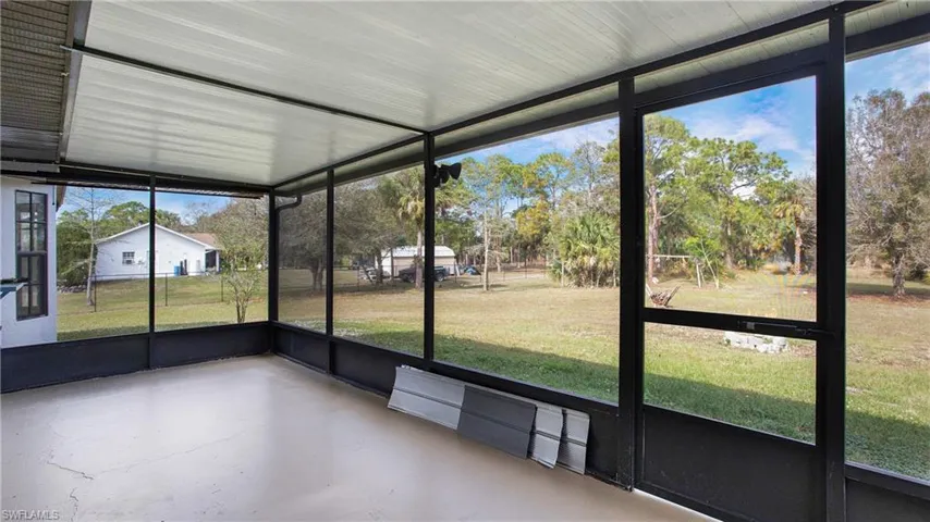 View of covered lanai