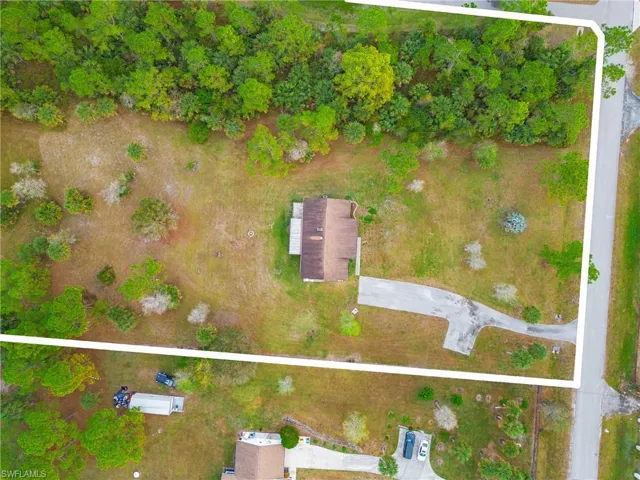 Bird's eye view of the property