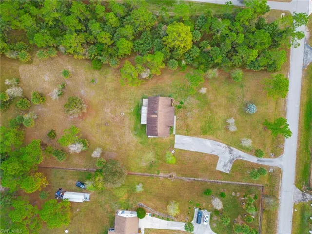 Bird's eye view of property