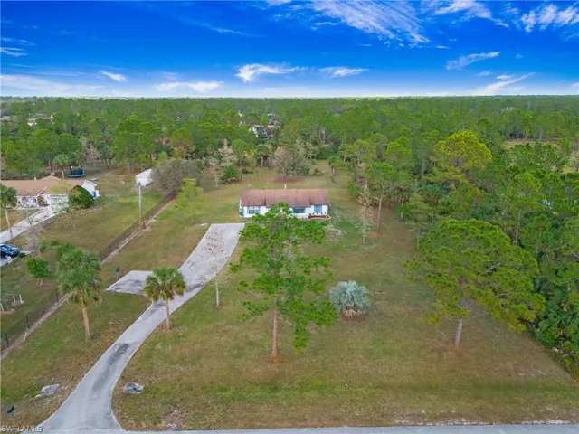 Bird's eye view of property
