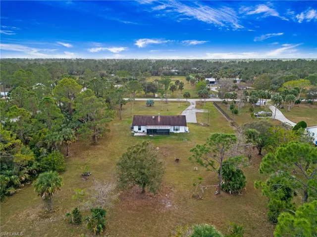 Bird's eye view of the property