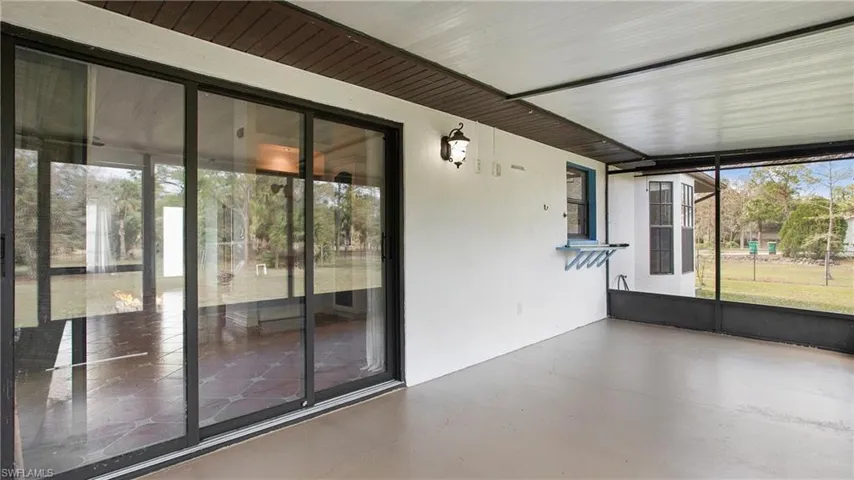 View of covered lanai