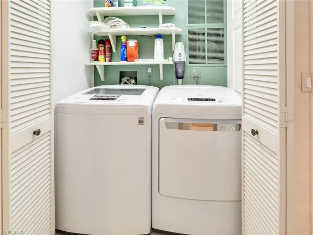 Laundry area with washer and dryer