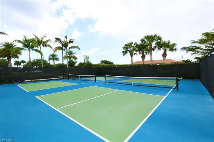 View of tennis court
