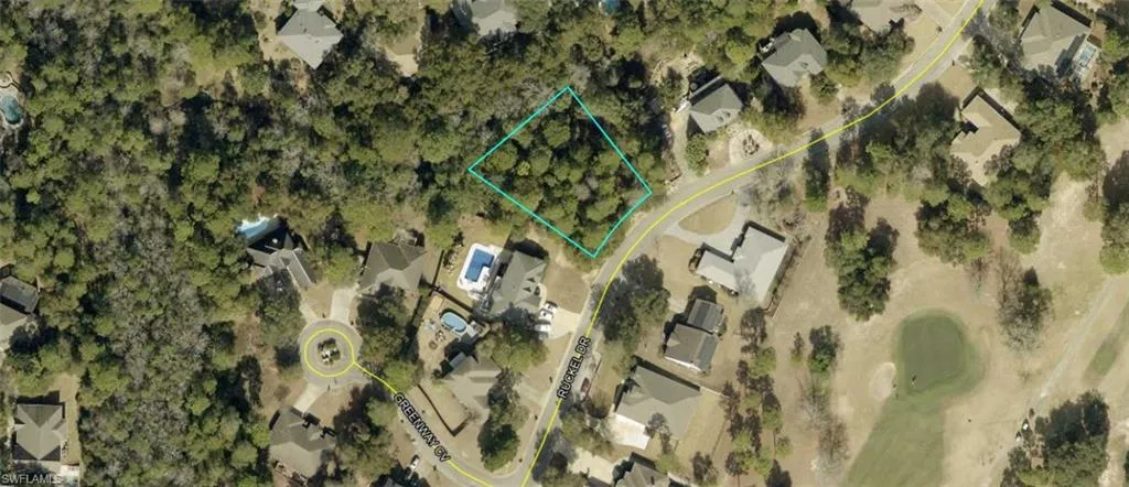 Aerial Map. Indicating the boundaries of the property within its surrounding area