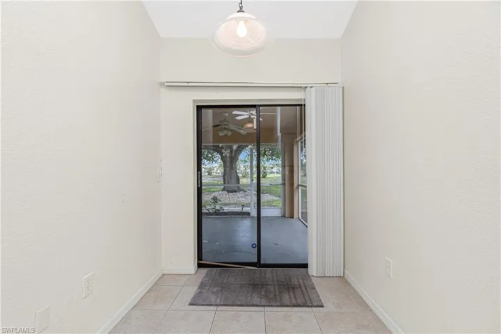 Doorway to property featuring french doors