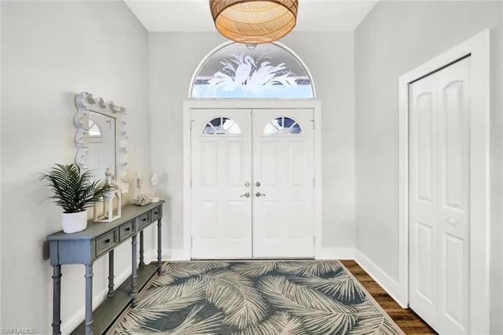 Entryway brings you into a professionally designed home