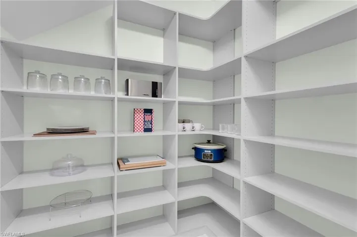 Custom Pantry with Glass Door