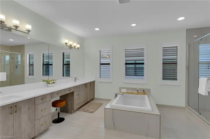 Master Bathroom - Custom His & Her Walk-in Closets