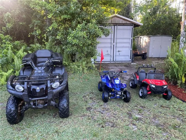 BOTH 4 WHEELERS INCLUDED, BIG AND SMALL