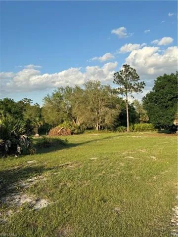 Beautifully cleared with mature trees still there.