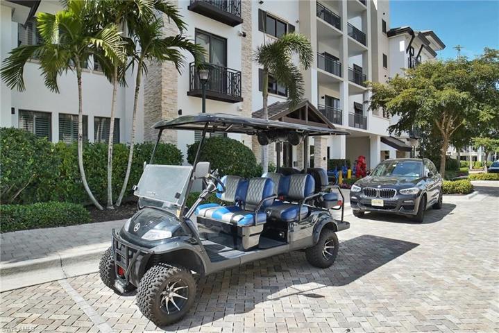 Included golf cart