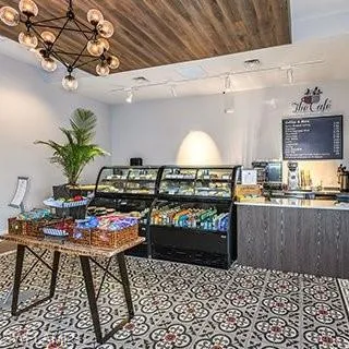 Playroom with wood ceiling