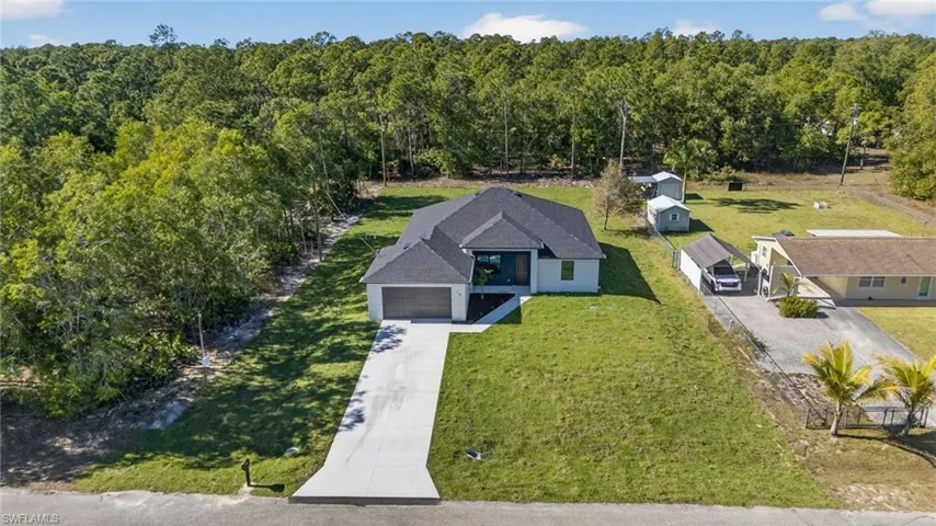 View from above of property