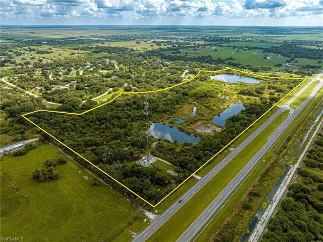 Drone / aerial view of a large body of water