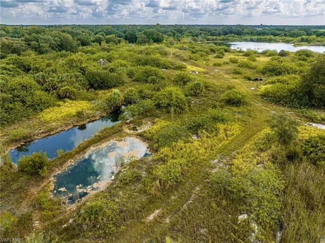 Drone / aerial view of a large body of water