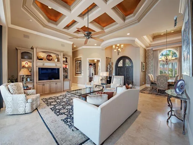 Great room open to formal dining room and office