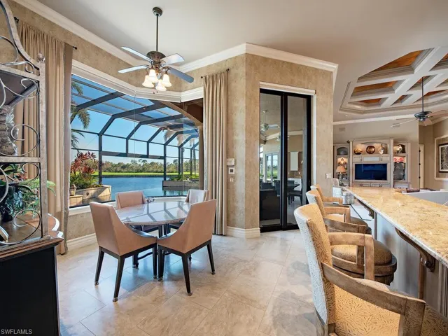 Breakfast nook with great views for your morning coffee!