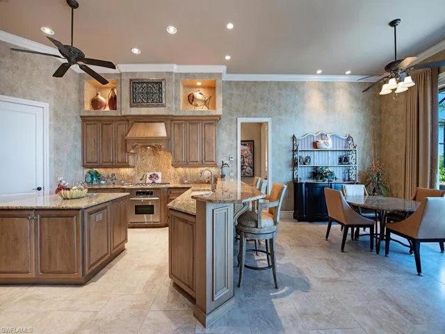 Kitchen with breakfast bar and breakfast nook!