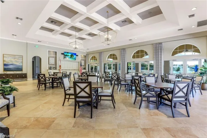Community Dining Area in Clubhouse