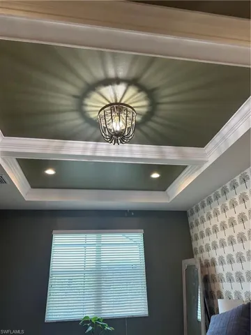 Beautiful Ceiling Trim Detail In Primary Bedroom
