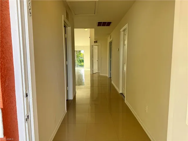Entry hallway leading to main living areas